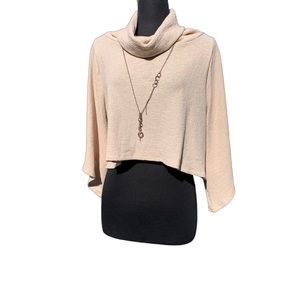 WestCoastCouture Cowl neck sweater w/necklace